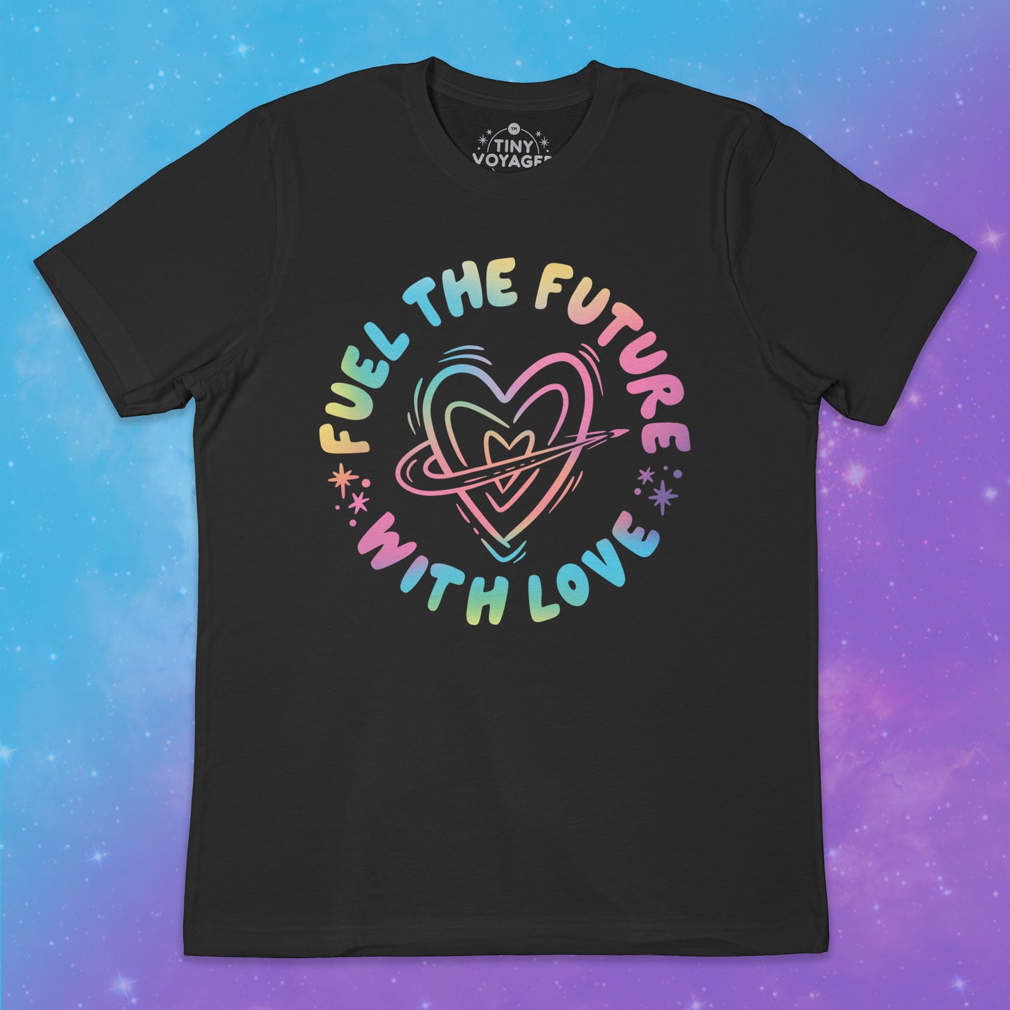 FUEL THE FUTURE WITH LOVE Adult T-Shirt